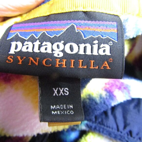 PATAGONIA SYNCHILLA Timber Twist Aztec Southwest Fleece Pullover Gorpcore  XXS - Picture 10 of 13